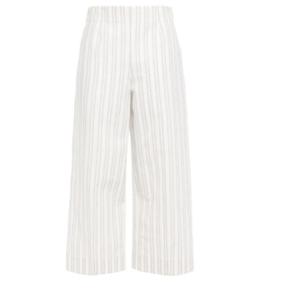 Rebecca Taylor linen stripe top and pants set - Picture 2 of 8